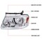 Spec-D Tuning HEADLIGHTS WITH LED BAR CLEAR LENS CHROME HOUSING AND AMBER REFLECTOR, 2PK 2LH-F15004-G3-GO - alternate 4